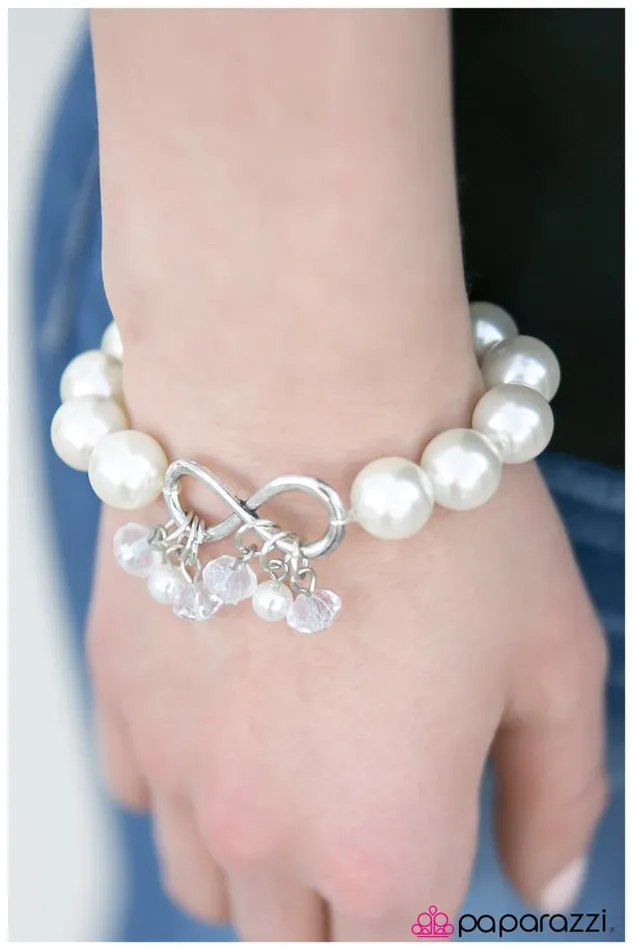 Paparazzi Jewelry Paparazzi Bracelet Forevermore White Bracelets