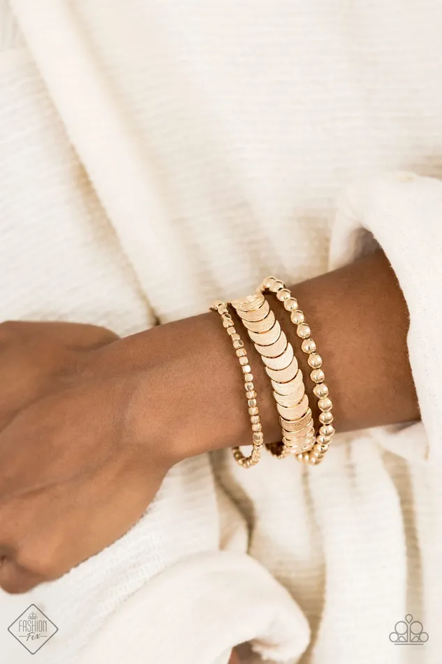 Paparazzi Jewelry Paparazzi Bracelet LAYER It On Me Gold Bracelets