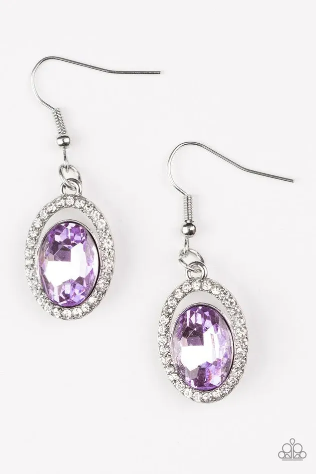 Paparazzi Jewelry Paparazzi Earring Imperial SHINEness Purple Earrings