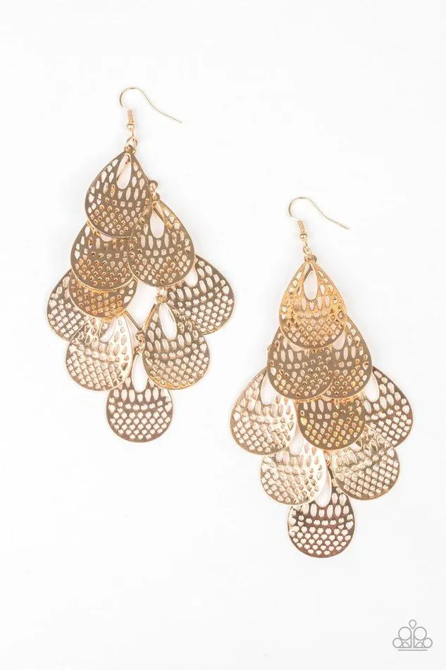 Paparazzi Jewelry Paparazzi Earring Lure Them In Gold Earrings