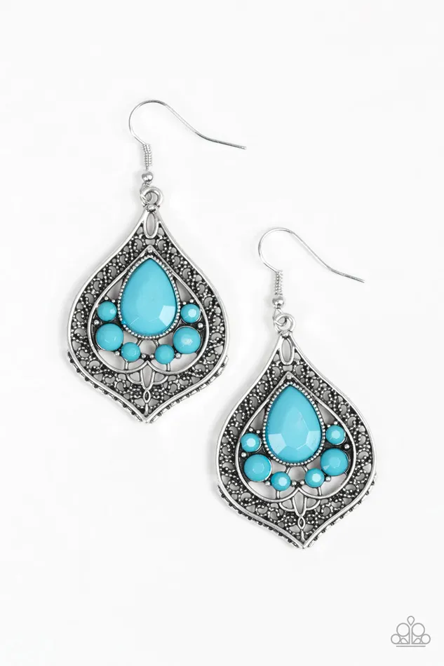 Paparazzi Jewelry Paparazzi Earring Malibu Mama Blue Earrings