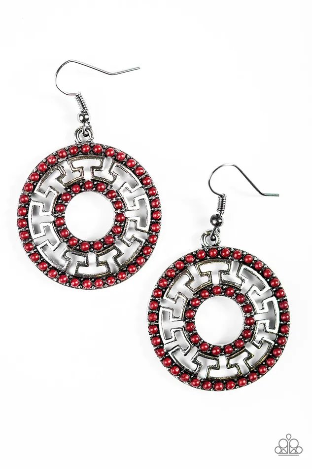 Paparazzi Jewelry Paparazzi Earring She Is AMAZEing Red Earrings