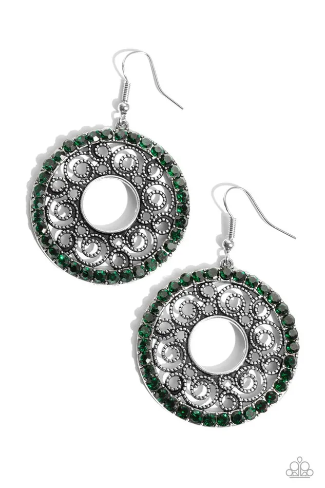 Paparazzi Jewelry Paparazzi Earring Whirly Whirlpool Green Earrings Paparazzi Jewelry Paparazzi Earring Whirly Whirlpool Green Earrings