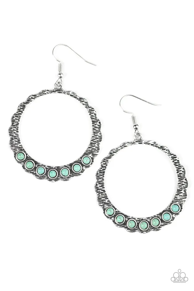 Paparazzi Jewelry Paparazzi Earring Young Wild and Free Blue Earrings