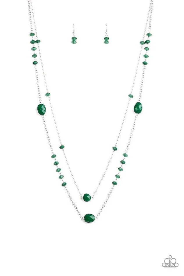 Paparazzi Jewelry Paparazzi Necklace Dazzle The Crowd Green Necklaces