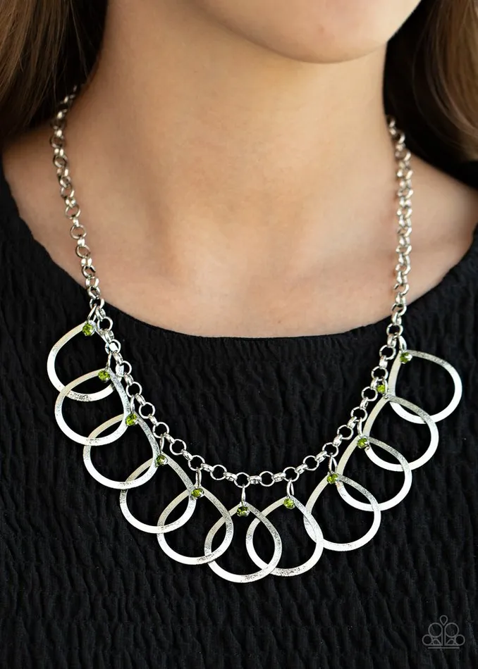 Paparazzi Jewelry Paparazzi Necklace Drop By Drop Green Necklaces