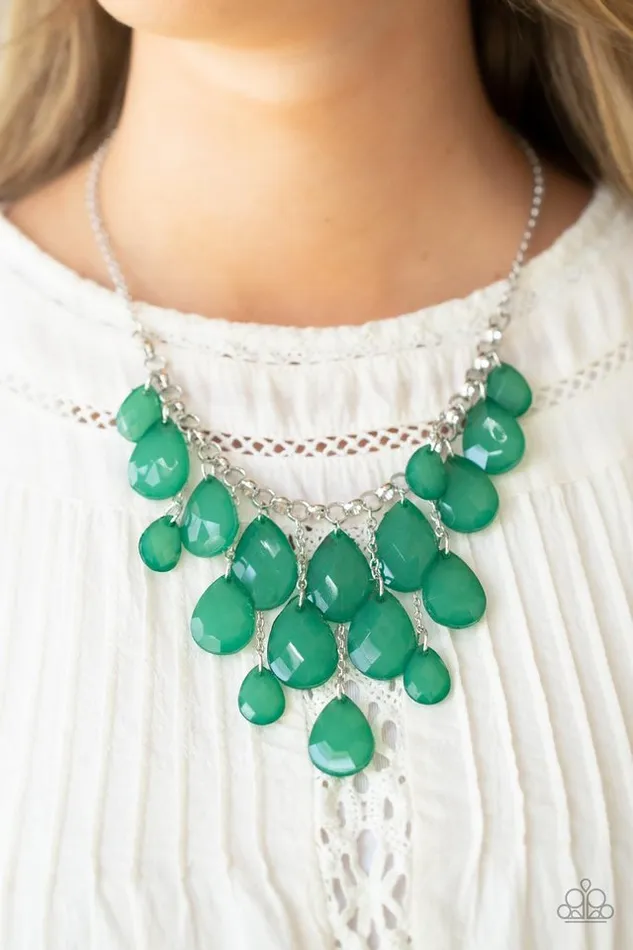 Paparazzi Jewelry Paparazzi Necklace Front Row Flamboyance Green Necklaces
