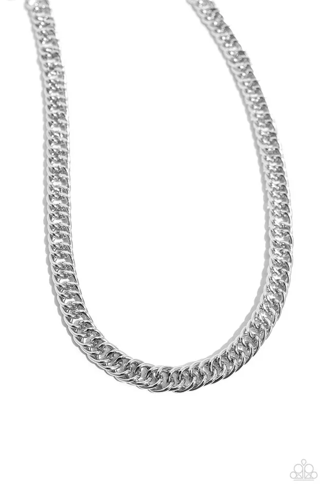 Paparazzi Jewelry Paparazzi Necklace Industrial Ideology Silver Necklaces Paparazzi Jewelry Paparazzi Necklace Industrial Ideology Silver Necklaces