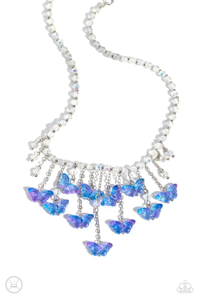 Paparazzi Jewelry Paparazzi Necklace Majestic Metamorphosis Blue Necklaces