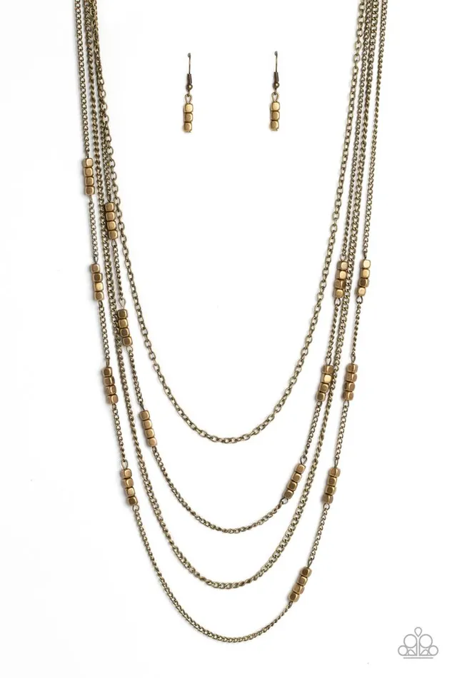 Paparazzi Jewelry Paparazzi Necklace Metallic Monarch Brass Necklaces