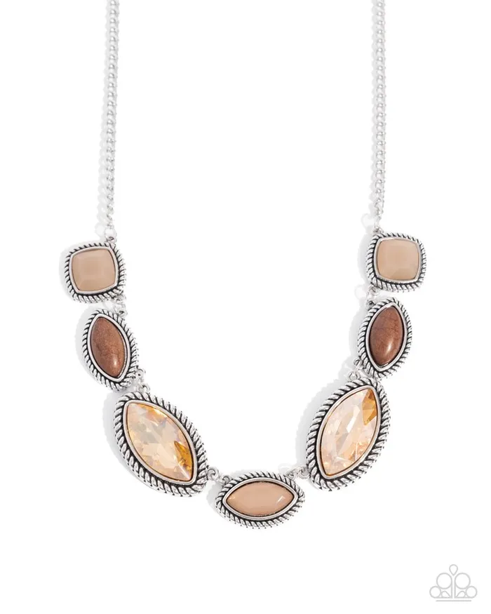 Paparazzi Jewelry Paparazzi Necklace Regally Roped Brown Necklaces Paparazzi Jewelry Paparazzi Necklace Regally Roped Brown Necklaces