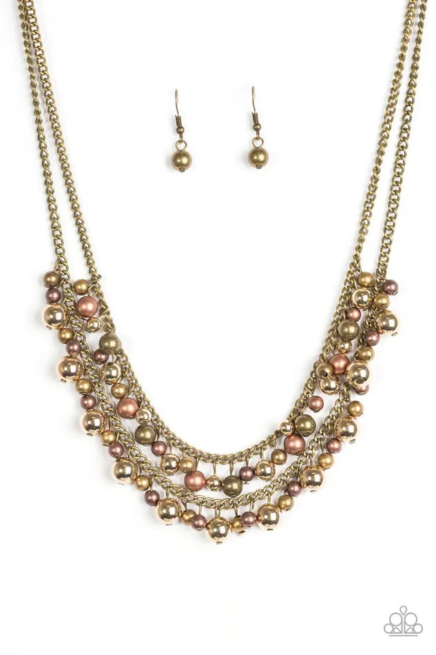 Paparazzi Jewelry Paparazzi Necklace The FIERCE Lady Brass Necklaces