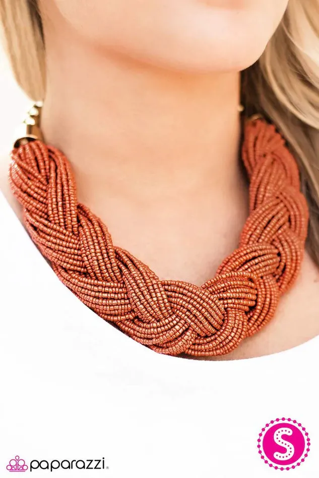 Paparazzi Jewelry Paparazzi Necklace The Great Outback Orange Necklaces