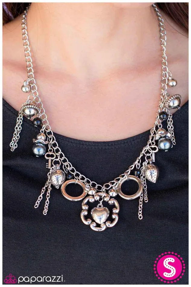Paparazzi Jewelry Paparazzi Necklace Trinkets and Tassels Silver Necklaces