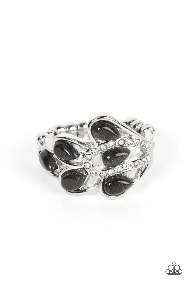 Paparazzi Jewelry Paparazzi Ring Cats Eye Cadence Black Rings Paparazzi Jewelry Paparazzi Ring Cats Eye Cadence Black Rings