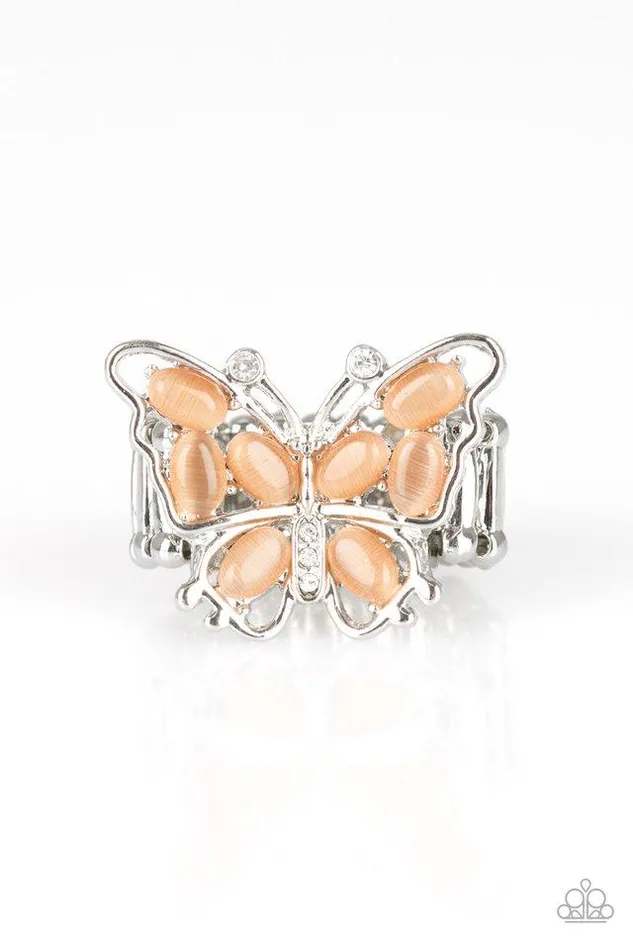 Paparazzi Jewelry Paparazzi Ring Flutter Flair Orange Rings