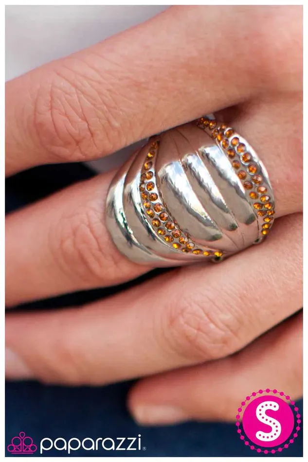 Paparazzi Jewelry Rings Paparazzi Ring Graded on a Curve Brown Silver