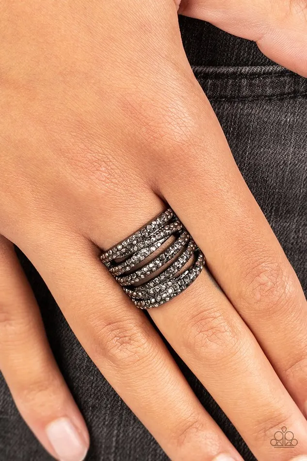 Paparazzi Jewelry Rings Paparazzi Ring KnockOut Opulence Black