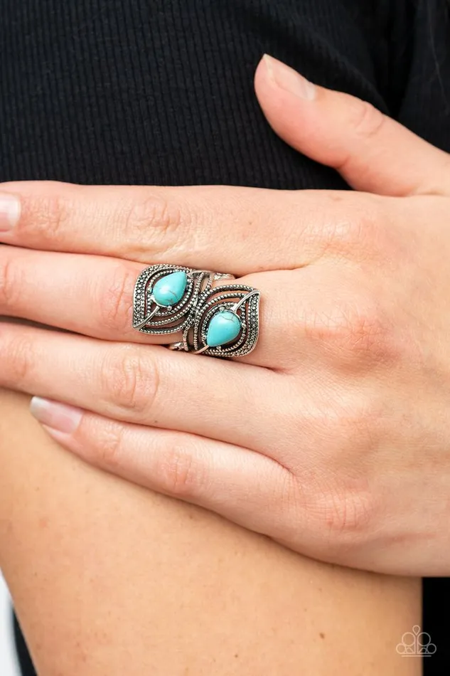 Paparazzi Jewelry Rings Paparazzi Ring Mesa Mystique Blue