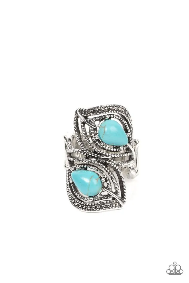 Paparazzi Jewelry Rings Paparazzi Ring Mesa Mystique Blue Paparazzi Jewelry Rings Paparazzi Ring Mesa Mystique Blue