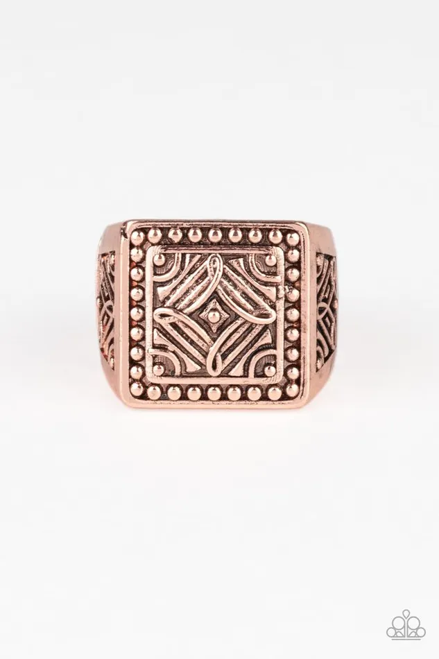 Paparazzi Jewelry Rings Paparazzi Ring Side Trip Copper Paparazzi Jewelry Rings Paparazzi Ring Side Trip Copper
