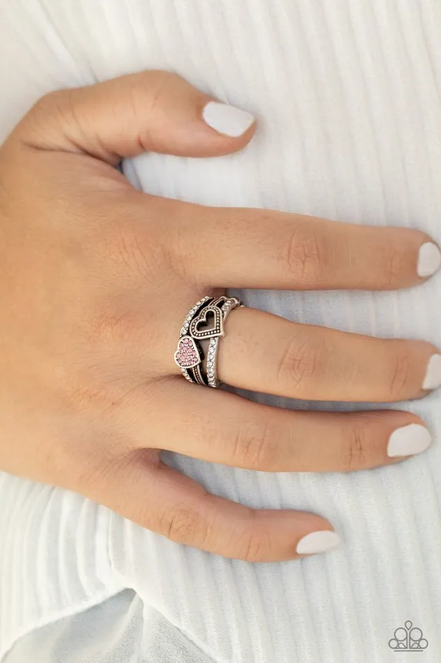 Paparazzi Jewelry Rings Paparazzi Ring You Make My Heart BLING Pink