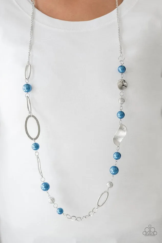 Paparazzi Necklace All About Me Blue Paparazzi Jewelry Necklaces