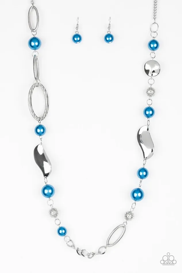 Paparazzi Necklace All About Me Blue Paparazzi Jewelry Necklaces