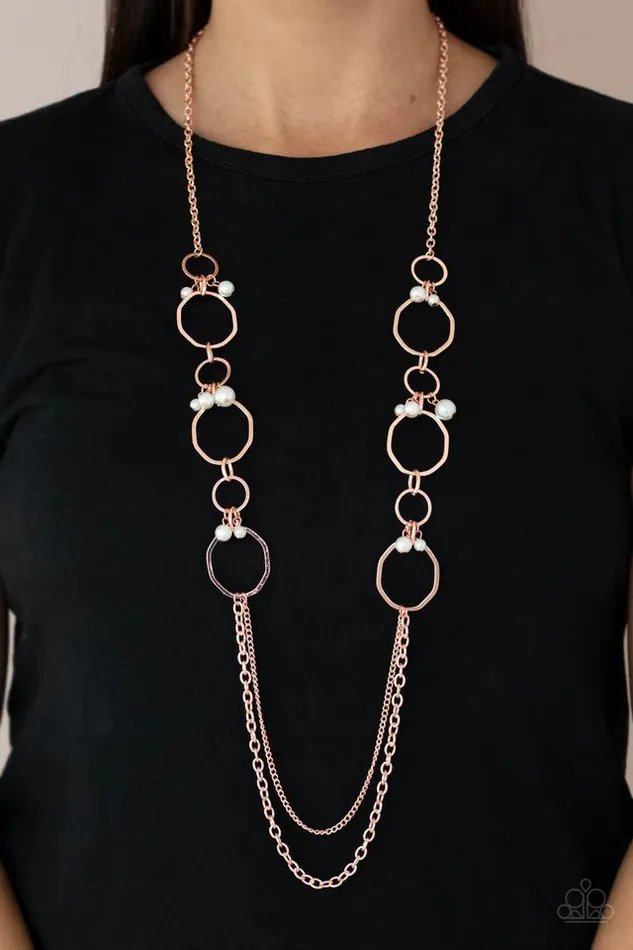 Paparazzi Necklace Ante UPSCALE Copper Paparazzi Jewelry Necklaces