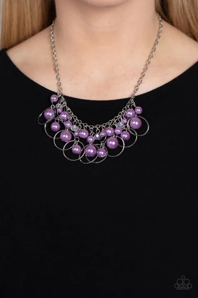 Paparazzi Necklace Ballroom Bliss Purple Paparazzi Jewelry Necklaces