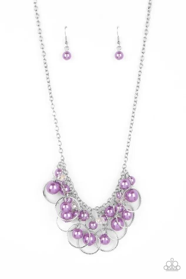 Paparazzi Necklace Ballroom Bliss Purple Paparazzi Jewelry Necklaces