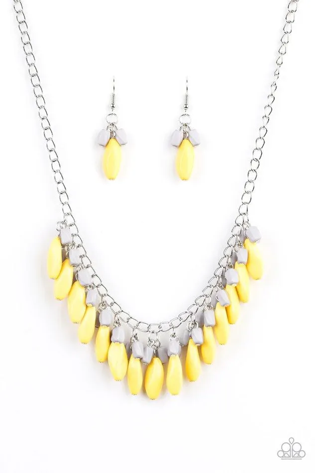 Paparazzi Necklace Bead Binge Yellow Paparazzi Jewelry Necklaces