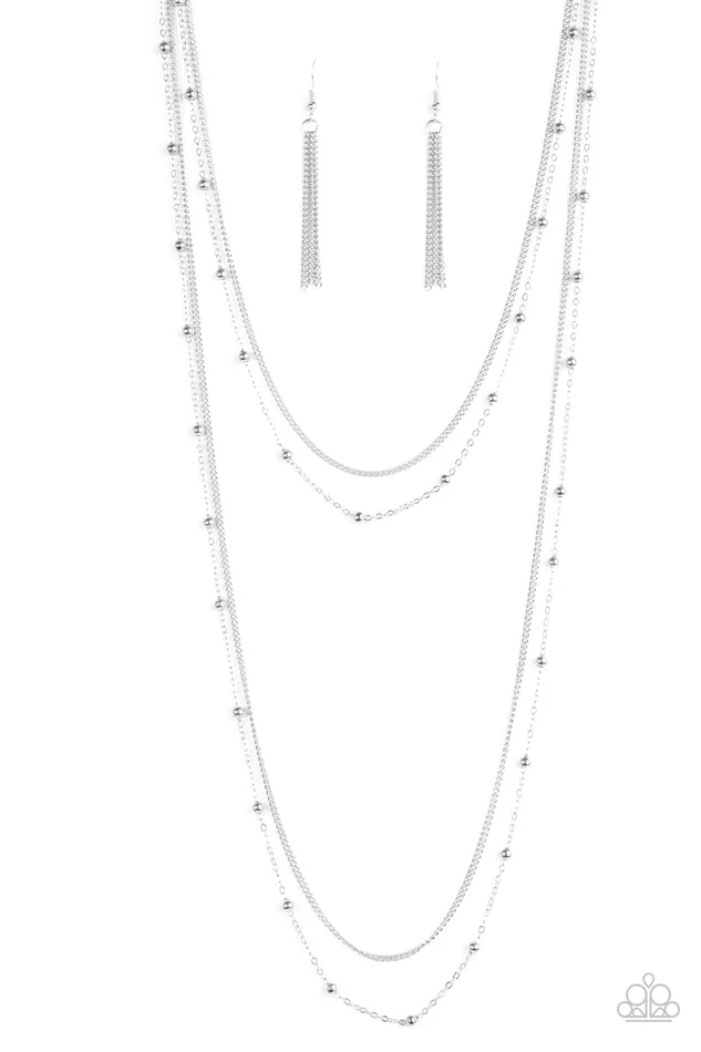 Paparazzi Necklace Chicly Casual Silver Paparazzi Jewelry Necklaces