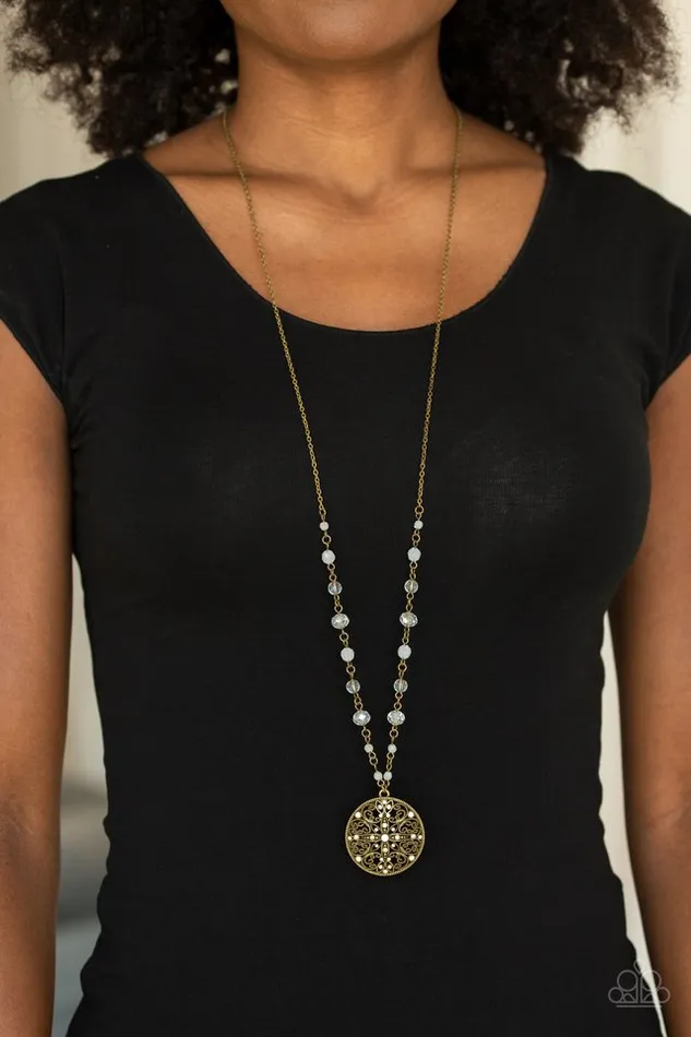 Paparazzi Necklace Everyday Enchantment Brass Paparazzi Jewelry Necklaces