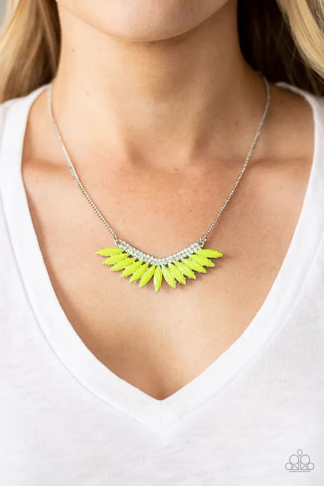 Paparazzi Necklace Extra Extravaganza Yellow Paparazzi Jewelry Necklaces