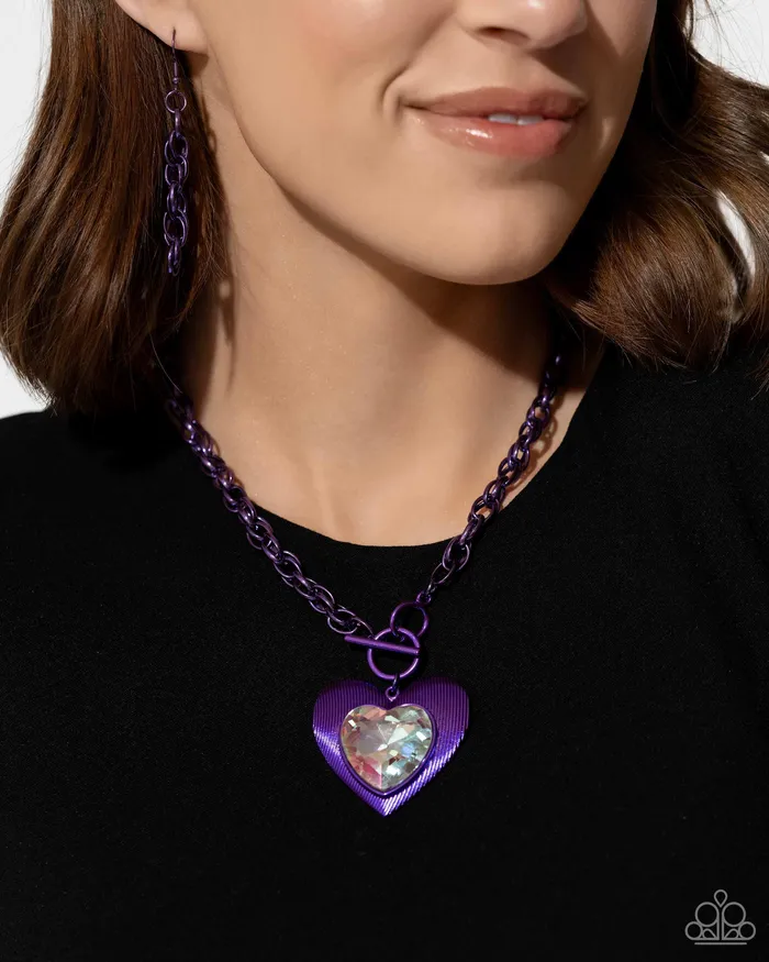 Paparazzi Necklace Modern Matchup Purple Paparazzi Jewelry Necklaces
