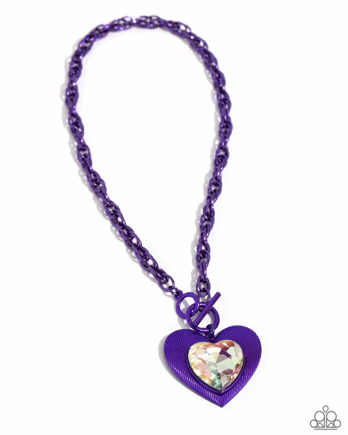 Paparazzi Necklace Modern Matchup Purple Paparazzi Jewelry Necklaces