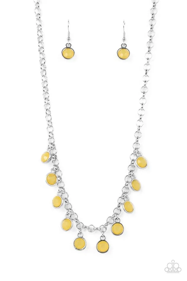 Paparazzi Necklace Moonbeam Magic Yellow Paparazzi Jewelry Necklaces Paparazzi Necklace Moonbeam Magic Yellow Paparazzi Jewelry Necklaces