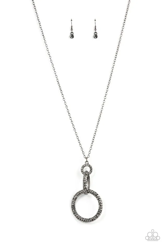 Paparazzi Necklace Radiant Ringleader Black Paparazzi Jewelry Necklaces