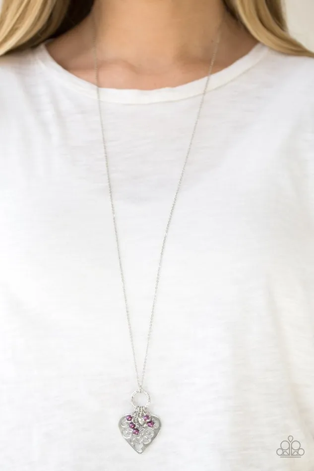 Paparazzi Necklace Romeo Romance Purple Paparazzi Jewelry Necklaces