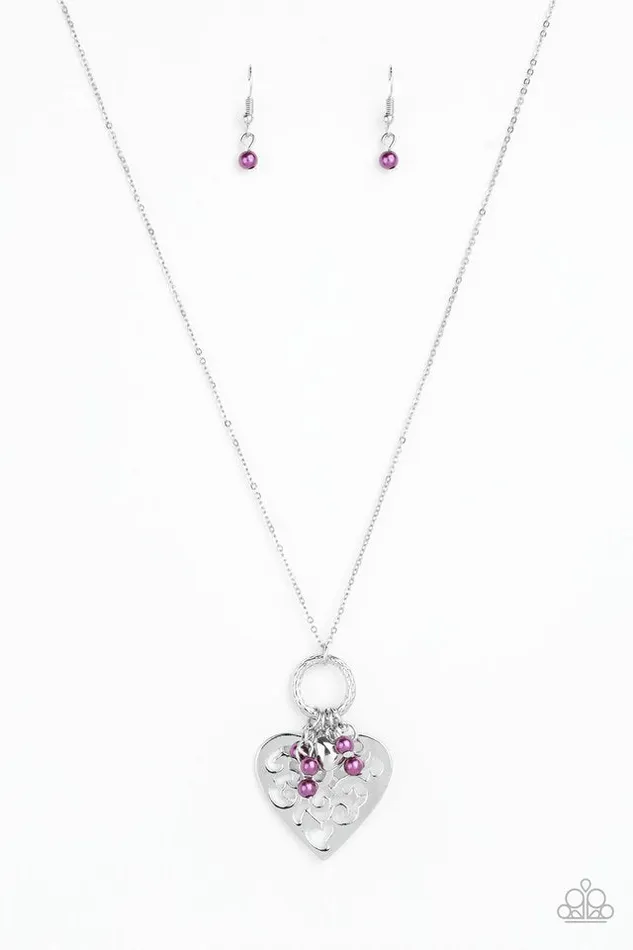 Paparazzi Necklace Romeo Romance Purple Paparazzi Jewelry Necklaces