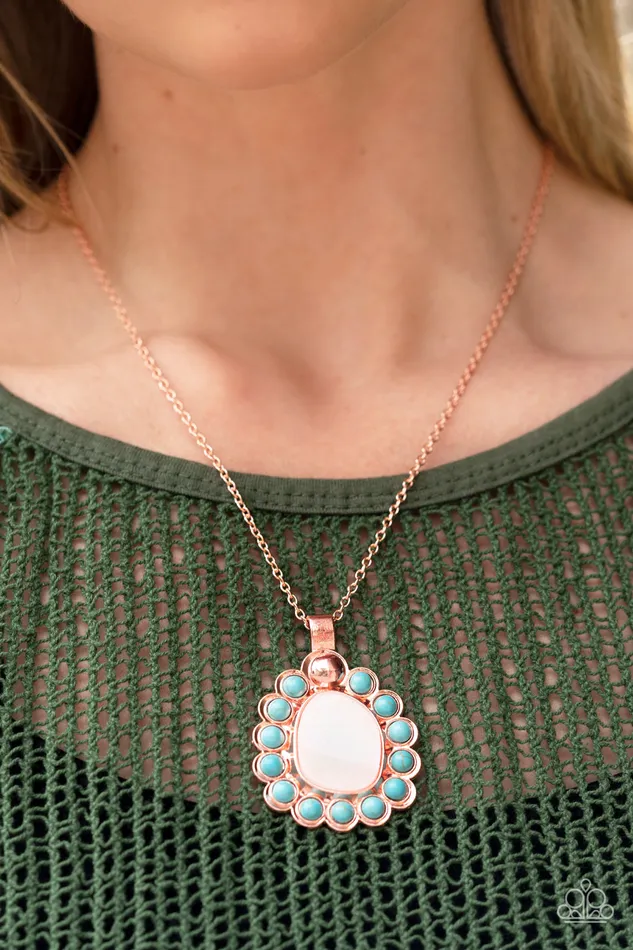 Paparazzi Necklace Sahara Sea Copper Paparazzi Jewelry Necklaces