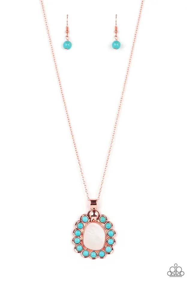 Paparazzi Necklace Sahara Sea Copper Paparazzi Jewelry Necklaces