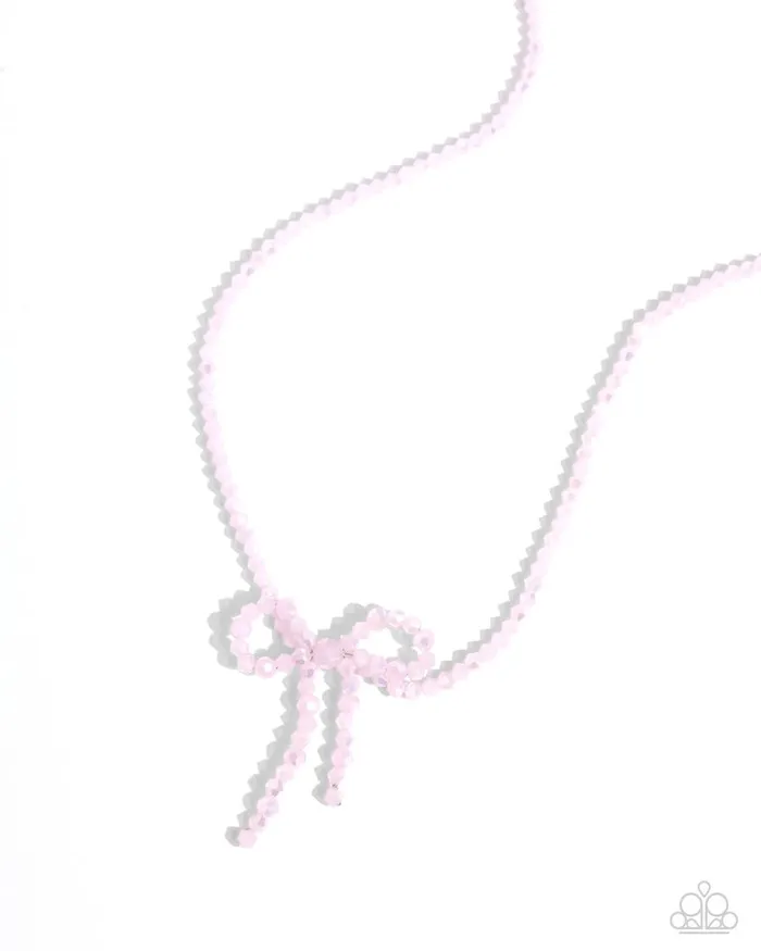 Paparazzi Necklace Somebody I Used to BOW Pink Paparazzi Jewelry Necklaces Paparazzi Necklace Somebody I Used to BOW Pink Paparazzi Jewelry Necklaces