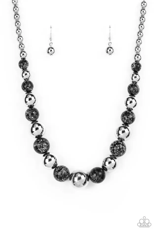 Paparazzi Necklace Stone Age Adventurer Black Paparazzi Jewelry Necklaces Paparazzi Necklace Stone Age Adventurer Black Paparazzi Jewelry Necklaces