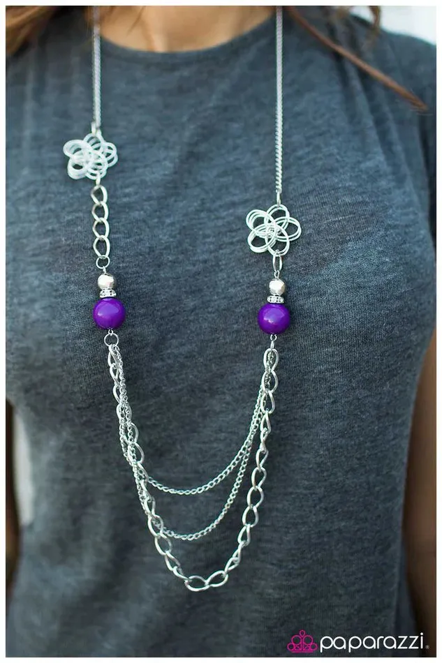 Paparazzi Necklace Truly Madly Deeply Purple Paparazzi Jewelry Necklaces