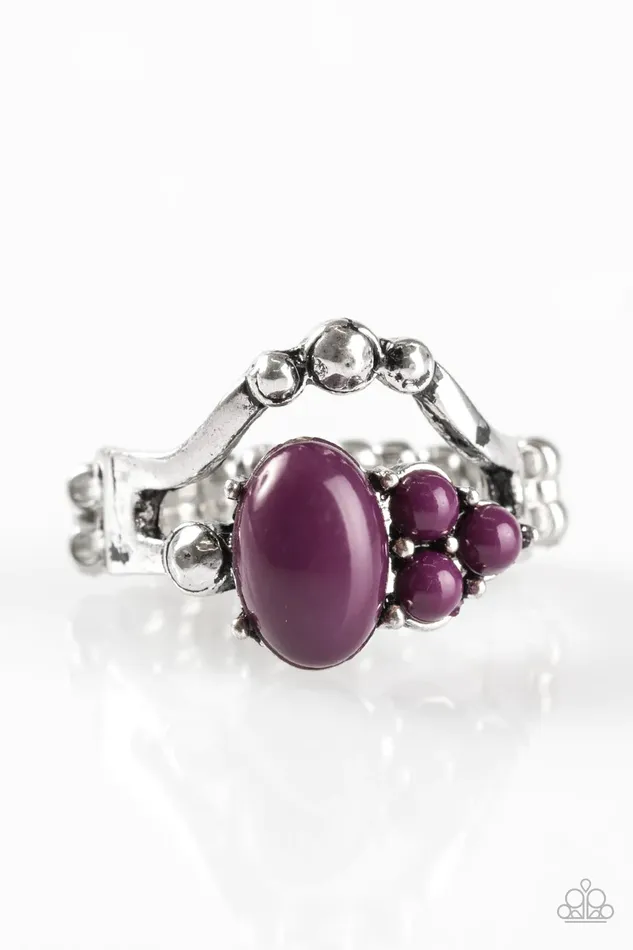 Paparazzi Ring BEAD What You Want To BEAD Purple Paparazzi Jewelry Rings