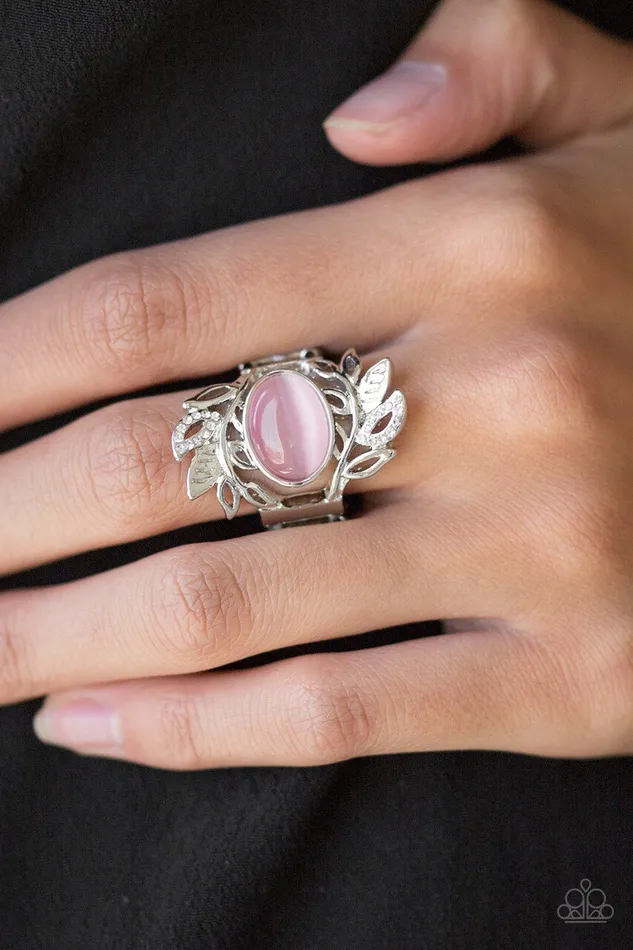 Paparazzi Ring Garden Dew Pink Paparazzi Jewelry Rings