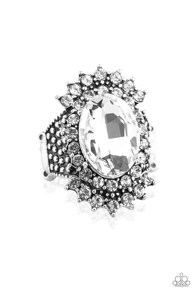 Paparazzi Ring Him and HEIR White Paparazzi Jewelry Rings