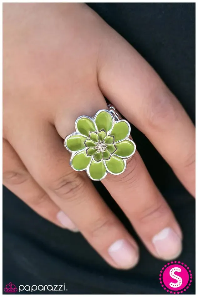 Paparazzi Ring Spring Fling Green Paparazzi Jewelry Rings